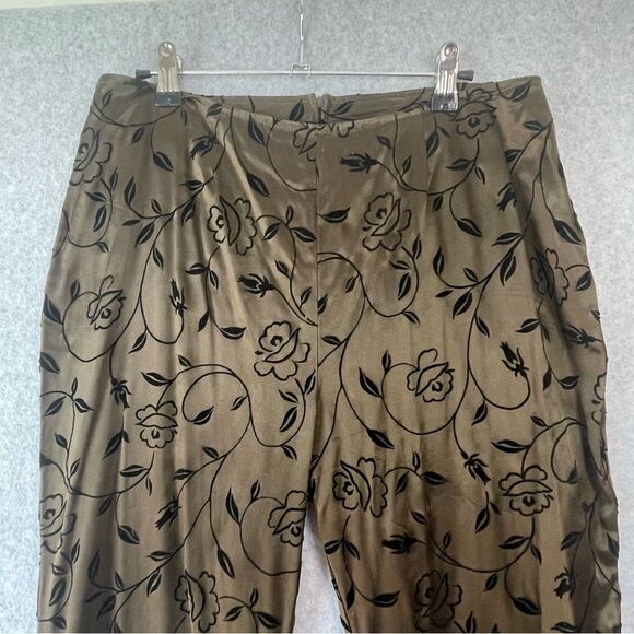 Vintage Streetwear Velvet Y2K Satin Pants Made in USA Size 13 - Picture 3 of 13